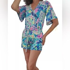 Lilly Pulitzer Dive In Madilyn Faux Wrap Tie Front Jumpsuit